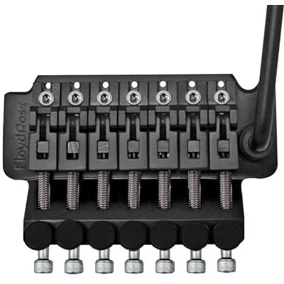 Floyd Rose FRTCS200SSS Sistema de trémolo original de la serie Hot Rod, 7 cadenas, color negro satinado Floyd Rose FRTCS200SSS Sistema de trémolo original de la serie Hot Rod, 7 cadenas, color negro satinado