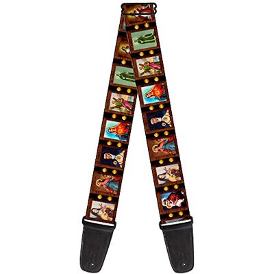 Buckle-Down Correa para guitarra con hebilla – Saint Blocks – 5 cm de ancho – 74 cm de longitud Buckle-Down Correa para guitarra con hebilla – Saint Blocks – 5 cm de ancho – 74 cm de longitud