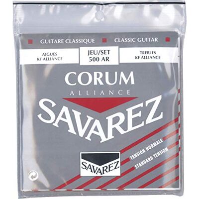 Savarez 656077 Cuerdas para Guitarra Clásica Alliance Corum 500AR Juego Tensión standard roja Savarez 656077 Cuerdas para Guitarra Clásica Alliance Corum 500AR Juego Tensión standard roja