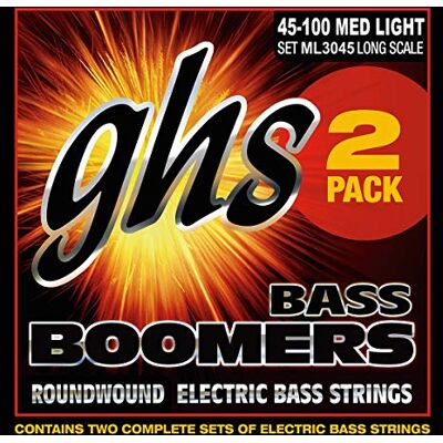 GHS Strings GHS ml30452pack bajo de 5 cuerdas (Pack de 2) GHS Strings GHS ml30452pack bajo de 5 cuerdas (Pack de 2)