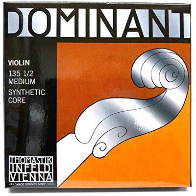 Thomastik-Infeld Dominant juego de cuerdas de violín 1/2 – núcleo sintético, tensión media Thomastik-Infeld Dominant juego de cuerdas de violín 1/2 – núcleo sintético, tensión media