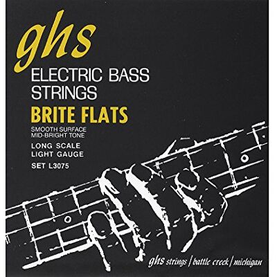 GHS Strings GHS 3075 L Suave Brite Flats (Escala Larga Plus 34", 35", 36") GHS Strings GHS 3075 L Suave Brite Flats (Escala Larga Plus 34", 35", 36")