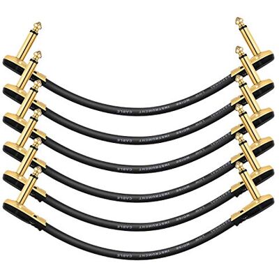 Donner Cable de conexión para pedal de efecto profesional, de , 6-pack 15 cm Donner Cable de conexión para pedal de efecto profesional, de , 6-pack 15 cm