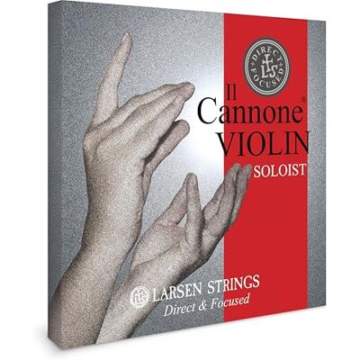 LARSEN STRINGS Violin Saiten II Cannone 4/4 Violín Solista Juego de 4 cuerdas Direct & Focused, tensión 24,5 kg/53.9 lbs LARSEN STRINGS Violin Saiten II Cannone 4/4 Violín Solista Juego de 4 cuerdas Direct & Focused, tensión 24,5 kg/53.9 lbs