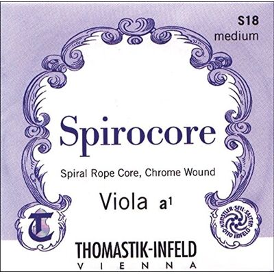 Thomastik-Infeld Thomastik Cuerda para Viola 4/4 Spirocore cuerda Re núcleo en espiral entorchado aluminio, fuerte Thomastik-Infeld Thomastik Cuerda para Viola 4/4 Spirocore cuerda Re núcleo en espiral entorchado aluminio, fuerte