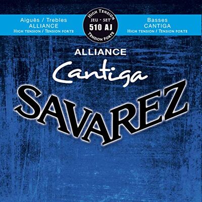 Savarez Cuerdas para Guitarra Clásica Alliance Cantiga juego 510AJ Tensión alta, azul Savarez Cuerdas para Guitarra Clásica Alliance Cantiga juego 510AJ Tensión alta, azul