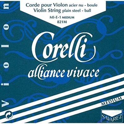 Savarez Corelli Cuerdas para Violín Alliance Sol sintético entorchado plata Forte 804F Savarez Corelli Cuerdas para Violín Alliance Sol sintético entorchado plata Forte 804F