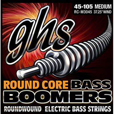 GHS Strings GROOVE GHS 3045 45-105 tamaño mediano redondo Core boom juego de cuerdas para sistema de refuerzo GHS Strings GROOVE GHS 3045 45-105 tamaño mediano redondo Core boom juego de cuerdas para sistema de refuerzo