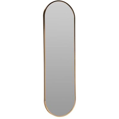 WELL HOME MOBILIARIO & DECORACIÓN Well Home Espejo Ovalado 30x100cm Marco de Madera con Acabado Dorado, con Gancho Trasero para Pared, Ideal para Dormitorio o Pasillo WELL HOME MOBILIARIO & DECORACIÓN Well Home Espejo Ovalado 30x100cm Marco de Madera con Acabado Dorado, con Gancho Trasero para Pared, Ideal para Dormitorio o Pasillo