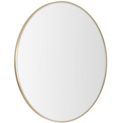 LOLAhome Espejo de Pared Redondo con Marco de Aluminio Dorado de 120 cm Espejo de estilo moderno y sencillo para decoración, recibidor, baño, dormitorio y vestidor. Incluye anilla para colgar LOLAhome Espejo de Pared Redondo con Marco de Aluminio Dorado de 120 cm Espejo de estilo moderno y sencillo para decoración, recibidor, baño, dormitorio y vestidor. Incluye anilla para colgar