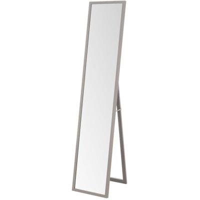 LOLAhome Espejo de pie de cuerpo entero con marco de madera gris de 153x33 cm Soporte plegable. Ideal para vestidor, dormitorio y entrada. Diseño moderno y estable. LOLAhome Espejo de pie de cuerpo entero con marco de madera gris de 153x33 cm Soporte plegable. Ideal para vestidor, dormitorio y entrada. Diseño moderno y estable.