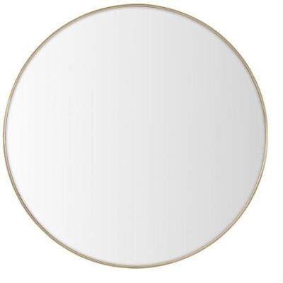 LOLAhome Espejo de Pared Redondo con Marco de Aluminio Dorado de 100 cm Espejo de estilo moderno y sencillo para decoración, recibidor, baño, dormitorio y vestidor. Incluye anilla para colgar LOLAhome Espejo de Pared Redondo con Marco de Aluminio Dorado de 100 cm Espejo de estilo moderno y sencillo para decoración, recibidor, baño, dormitorio y vestidor. Incluye anilla para colgar