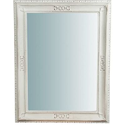 Espejo de Pared hecho en Italia - Blanco Antiguo - Decoración para Baño/Sala Espejo de Pared hecho en Italia - Blanco Antiguo - Decoración para Baño/Sala