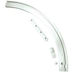 Gardinia Arco redondo para riel de cortina de aluminio, 1 carril derecho, color blanco, 20 x 20 cm Gardinia Arco redondo para riel de cortina de aluminio, 1 carril derecho, color blanco, 20 x 20 cm