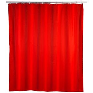 Wenko Cortina de Ducha con Efecto antimoho y Antibacterial, de poliéster, 180 x 200 cm, Color Rojo Wenko Cortina de Ducha con Efecto antimoho y Antibacterial, de poliéster, 180 x 200 cm, Color Rojo