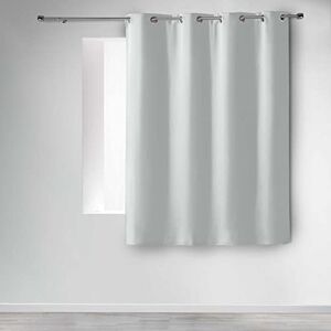 Douceur d'Intérieur – Cortina con ojales (poliéster, 135 x 180 cm, cerámica, Neige, 135 x 180 cm Douceur d'Intérieur – Cortina con ojales (poliéster, 135 x 180 cm, cerámica, Neige, 135 x 180 cm