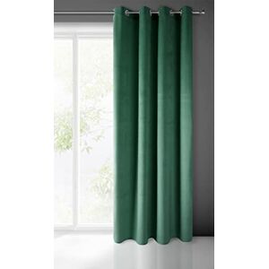 Eurofirany Modelo - Cortina de terciopelo verde oscuro - 140x250 cm Eurofirany Modelo - Cortina de terciopelo verde oscuro - 140x250 cm