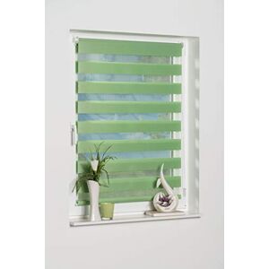 Khome K-Home Klemmfix Doble Ciego Madrid sin Boring, Tela, Verde, 80 x 150 cm Khome K-Home Klemmfix Doble Ciego Madrid sin Boring, Tela, Verde, 80 x 150 cm