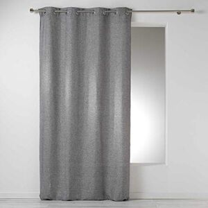 Douceur d'Intérieur Homea – Cortina con Ojales de poliéster, poliéster, Antracita, 260x140 cm Douceur d'Intérieur Homea – Cortina con Ojales de poliéster, poliéster, Antracita, 260x140 cm