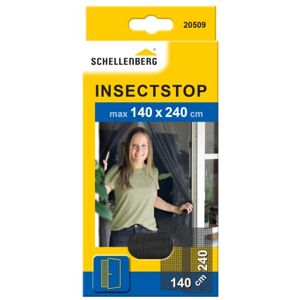 Schellenberg Mosquitera para puertas de balcón y terraza, montaje fácil sin taladrar, incl. correa de fijación y pesos 140 x 240 cm, antracita Schellenberg Mosquitera para puertas de balcón y terraza, montaje fácil sin taladrar, incl. correa de fijación y pesos 140 x 240 cm, antracita
