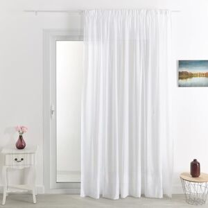 HomeMaison.com Visillo de poliéster Visillo de Lino Visillo Ocultante Visillo Blanco Visillo 420 x 240 HomeMaison.com Visillo de poliéster Visillo de Lino Visillo Ocultante Visillo Blanco Visillo 420 x 240