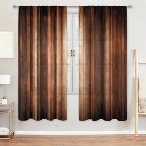 MESHELLY Cortinas Marrones de 42 Pulgadas de Ancho x 63 Pulgadas de Alto, Color Naranja Quemado, con Bolsillo para Barra, decoración rústica de Dormitorio para Hombres, Color marrón óxido, Granja MESHELLY Cortinas Marrones de 42 Pulgadas de Ancho x 63 Pulgadas de Alto, Color Naranja Quemado, con Bolsillo para Barra, decoración rústica de Dormitorio para Hombres, Color marrón óxido, Granja