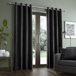 Catherine Lansfield - Faux Suede Lined Curtains - Plata Gris Catherine Lansfield - Faux Suede Lined Curtains - Plata Gris