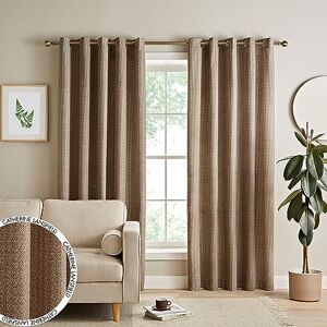 Catherine Lansfield - Textured Thermal Curtains - Natural Catherine Lansfield - Textured Thermal Curtains - Natural