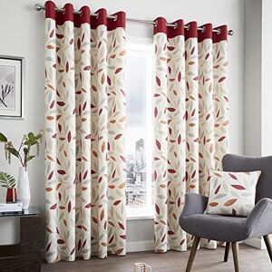 Fusion , Cortinas Beechwood, 100% algodón, Tela, Rojo, 46x54 (117 x 137 cm) Fusion , Cortinas Beechwood, 100% algodón, Tela, Rojo, 46x54 (117 x 137 cm)