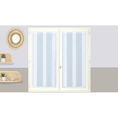Cortinas de voile con rayas blancas - Atout Ciel Cortinas de voile con rayas blancas - Atout Ciel
