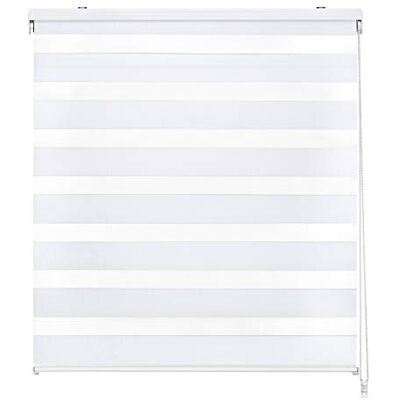 Easydeco - Día y Noche - Blanco - 135x250cm - Estor enrollable Easydeco - Día y Noche - Blanco - 135x250cm - Estor enrollable