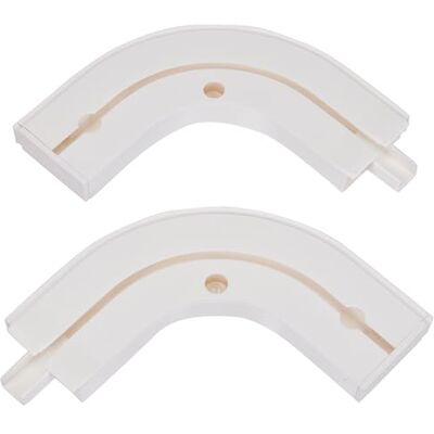Marca - Modelo - Plástico - 2 piezas - 13,5cm - Tapa final de arco semicircular Marca - Modelo - Plástico - 2 piezas - 13,5cm - Tapa final de arco semicircular