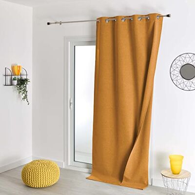 HOME MAISON Ocre Doble Cara Cortina Opaca - Cortina HOME MAISON Ocre Doble Cara Cortina Opaca - Cortina