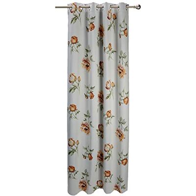 Albani Cortina con 8 Ojales, Greta1, 245 x 135 cm, Blanco, Naranja, 245x135 cm Albani Cortina con 8 Ojales, Greta1, 245 x 135 cm, Blanco, Naranja, 245x135 cm