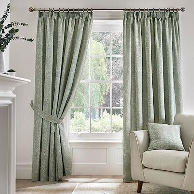 Dreams & Drapes Aveline Cortinas de Algodón Jacobea Verde Dreams & Drapes Aveline Cortinas de Algodón Jacobea Verde