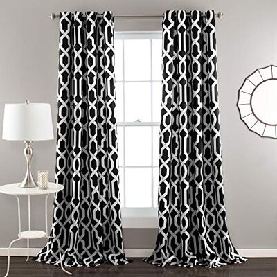 Lush Decor Edward Panel de Cortina Opaca - Panel de cortina Lush Decor Edward Panel de Cortina Opaca - Panel de cortina