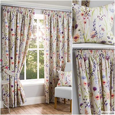 Cortinas con Forro Floral Multicolor Hampshire - Cortinas Cortinas con Forro Floral Multicolor Hampshire - Cortinas