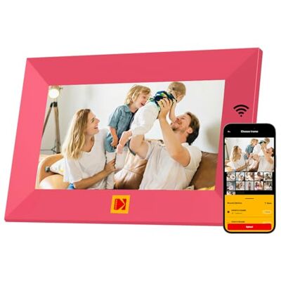 Kodak Marco de Fotos Digital 7 Pulgadas, WiFi Marco Digital de Fotos, 32 GB Memoria, Pantalla Táctil IPS HD, Rotación Automática, Marco Electrónico Inteligente Comparte Fotos y Vídeos al Instante Kodak Marco de Fotos Digital 7 Pulgadas, WiFi Marco Digital de Fotos, 32 GB Memoria, Pantalla Táctil IPS HD, Rotación Automática, Marco Electrónico Inteligente Comparte Fotos y Vídeos al Instante