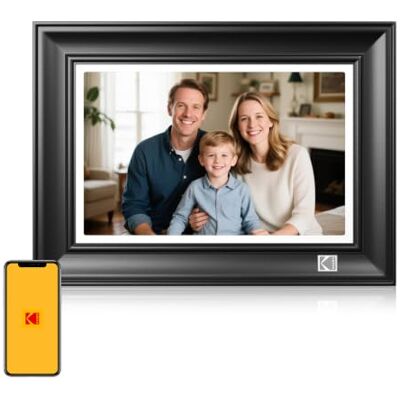 Kodak Marco de Fotos Digital, WiFi Marco Digital de Fotos 10 Pulgadas, FHD 1920*1200 Pantalla Táctil, Madera Portaretratos Digitales con 32GB Memoria, Compartir Imagen, Vídeos a través de la USB o App Kodak Marco de Fotos Digital, WiFi Marco Digital de Fotos 10 Pulgadas, FHD 1920*1200 Pantalla Táctil, Madera Portaretratos Digitales con 32GB Memoria, Compartir Imagen, Vídeos a través de la USB o App