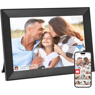 Hesmor Frameo Marco de Fotos Digital WiFi 10,1 Pulgadas Pantalla Táctil Marco Digital IPS 1280 x 800 32GB Rotación Auto Portaretratos Digitales de Fotos Inteligente Soporte Foto, Música, Video, Negro Hesmor Frameo Marco de Fotos Digital WiFi 10,1 Pulgadas Pantalla Táctil Marco Digital IPS 1280 x 800 32GB Rotación Auto Portaretratos Digitales de Fotos Inteligente Soporte Foto, Música, Video, Negro