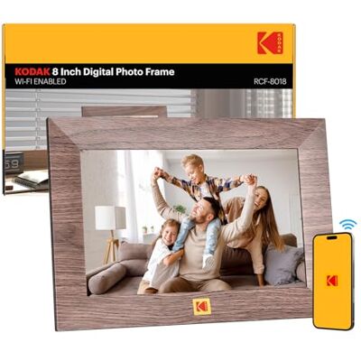 Kodak Marco de Fotos Digital WiFi 8 Pulgadas, Memoria Incorporada 32GB, Pantalla Táctil para HD 1280x800 IPS, Soporte Multilingüe, Rotación Automática, Compartir Instantáneamente Fotos y Videos Kodak Marco de Fotos Digital WiFi 8 Pulgadas, Memoria Incorporada 32GB, Pantalla Táctil para HD 1280x800 IPS, Soporte Multilingüe, Rotación Automática, Compartir Instantáneamente Fotos y Videos