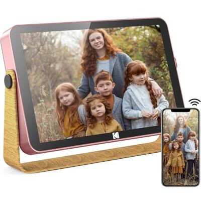 Kodak Marco Digital WiFi Marco de Fotos Digital 10 Pulgadas con Bateria 4000mAh, 1280x800 HD IPS Touch Pantalla, Compartir Álbum Video Música Via App, Marco Foto Electrónicos RWF-108H (Rosa), Regalo Kodak Marco Digital WiFi Marco de Fotos Digital 10 Pulgadas con Bateria 4000mAh, 1280x800 HD IPS Touch Pantalla, Compartir Álbum Video Música Via App, Marco Foto Electrónicos RWF-108H (Rosa), Regalo