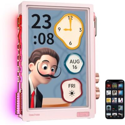 Divoom Times Frame Marco de Fotos Digital Transparente de 10,1 Pulgadas con WiFi y 64 GB, Pantalla IPS Flotante y botón Giratorio RGB, 400 diales, widgets y Comunidad de Arte de píxeles (Rosa) Divoom Times Frame Marco de Fotos Digital Transparente de 10,1 Pulgadas con WiFi y 64 GB, Pantalla IPS Flotante y botón Giratorio RGB, 400 diales, widgets y Comunidad de Arte de píxeles (Rosa)