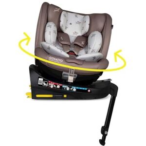 Cosatto Come & Go Asiento de coche giratorio de 2-360°, desde el nacimiento hasta los 4 años (0-105 cm), grupo 0/0+/1 Base integrada ISOFIX, R129, ERF, protección contra impactos laterales, 5 puntos Cosatto Come & Go Asiento de coche giratorio de 2-360°, desde el nacimiento hasta los 4 años (0-105 cm), grupo 0/0+/1 Base integrada ISOFIX, R129, ERF, protección contra impactos laterales, 5 puntos