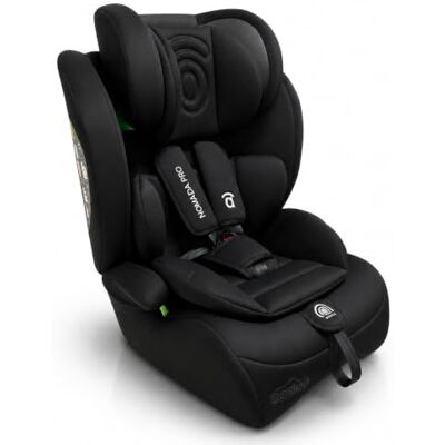 Asalvo Silla de Coche i-Size 76-150 cm (15 meses–12 años) Grupo 1 2 3, Ligera 5 kg, Instalación con Cinturón, Arnés 5 Puntos, Protección Lateral – Nómada Pro Negro Asalvo Silla de Coche i-Size 76-150 cm (15 meses–12 años) Grupo 1 2 3, Ligera 5 kg, Instalación con Cinturón, Arnés 5 Puntos, Protección Lateral – Nómada Pro Negro