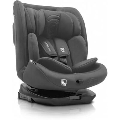 Asalvo Silla de coche i-Size giratoria 360° con Isofix desde recién nacido hasta 150 cm – Contramarcha hasta 105 cm – Arnés 5 puntos, cojín reductor y funda lavable – Protocare Gris Asalvo Silla de coche i-Size giratoria 360° con Isofix desde recién nacido hasta 150 cm – Contramarcha hasta 105 cm – Arnés 5 puntos, cojín reductor y funda lavable – Protocare Gris