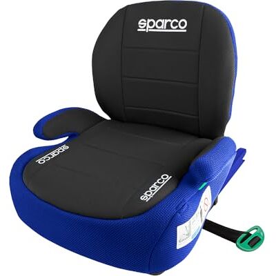 Sparco F100KI Alzador Infantil con Respaldo y Conectores ISOFIX Para Niños de 125 a 150 cm (22-36 kg) Diseño Ergonómico y Reclinable Tejido Lavable Azul y Negro Homologado ECE R129/03 Sparco F100KI Alzador Infantil con Respaldo y Conectores ISOFIX Para Niños de 125 a 150 cm (22-36 kg) Diseño Ergonómico y Reclinable Tejido Lavable Azul y Negro Homologado ECE R129/03