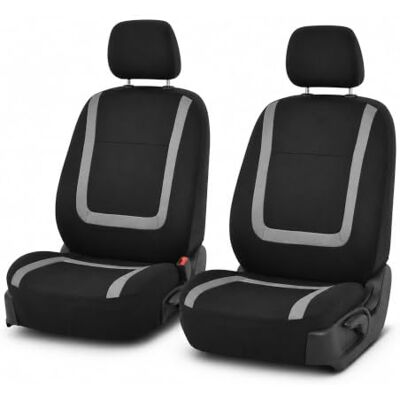 FH GROUP Fundas de Asiento Delantero para Automóvil con Respaldo Bajo y Reposacabezas Extraíble Ajuste Universal FH GROUP Fundas de Asiento Delantero para Automóvil con Respaldo Bajo y Reposacabezas Extraíble Ajuste Universal