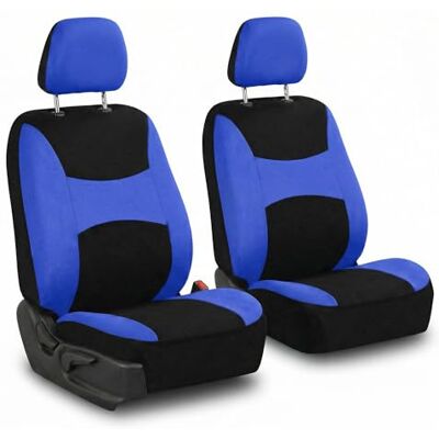 FH GROUP Fundas de asiento de tela para asientos de coche con respaldo bajo, asientos con reposacabezas desmontables, airbag compatible con ajuste universal para coches, SUV, sedán y furgonetas, color FH GROUP Fundas de asiento de tela para asientos de coche con respaldo bajo, asientos con reposacabezas desmontables, airbag compatible con ajuste universal para coches, SUV, sedán y furgonetas, color