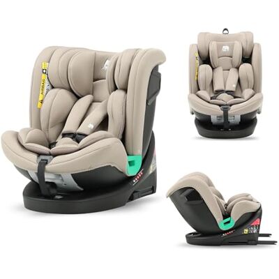 Deryan Silla de coche para niños Colin 360° i-Size (40-150 cm), 0-12 años, 0-36 kg, Montaje con isofix de seguridad, reposacabezas y respaldo ajustables, R129 (Turrón) Deryan Silla de coche para niños Colin 360° i-Size (40-150 cm), 0-12 años, 0-36 kg, Montaje con isofix de seguridad, reposacabezas y respaldo ajustables, R129 (Turrón)